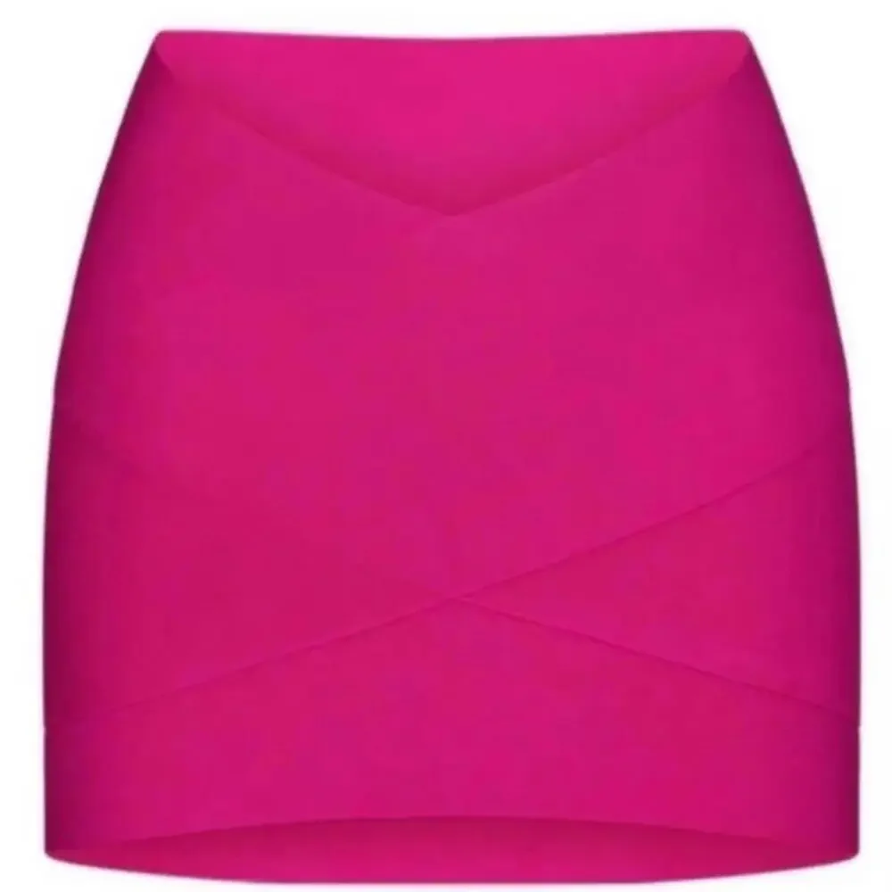 SKIMS Knit Swim Mini Skirt Magenta Size L NWT High Waisted Beach Coverup